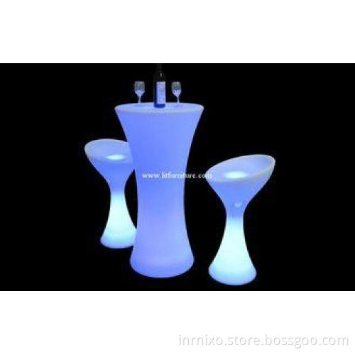 LED lighting Cocktail table / 100-240V Outdoor Furniture fo